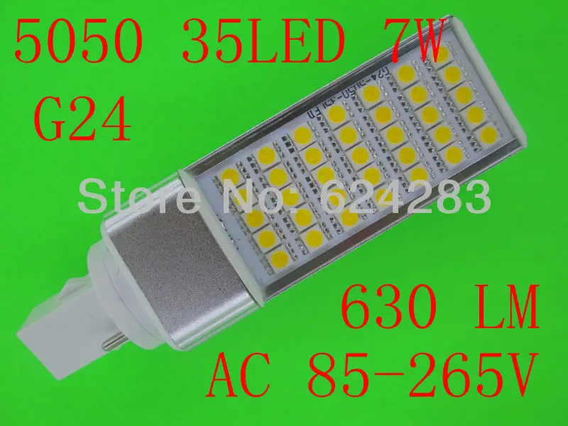 D50 светодиодная лампа 7 Вт 5050 SMD 35 LED E27 G23 G24 G24-4Pins для кукурузы холодный белый/теплый