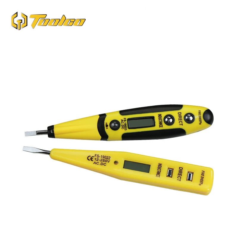 Toolgo 12 250 В контактный тестер ручка 220 AC детектор напряжения Измеритель