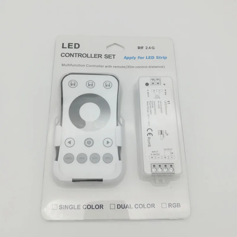 Новый Led Диммер контроллер 12 В RF Беспроводной пульт дистанционного DC5-36V CV