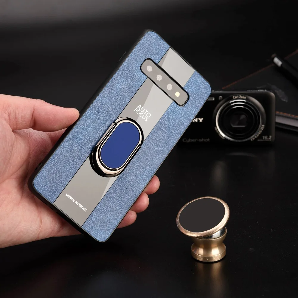 Case For Samsung Note9 S10e S10 Plus Cover Cool PU leather Litchi Skin Magnetic Stand Man S9 S8 Cases |