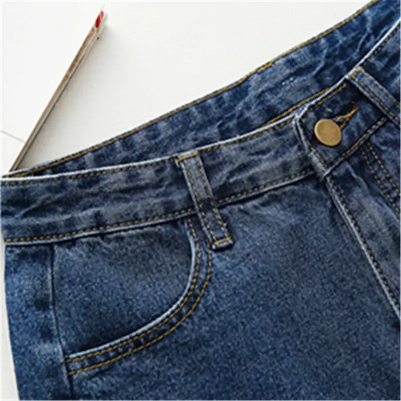Dark blue HziriP, 7 цветов, с кисточками,, джинсовые шорты для женщин, короткие джинсы для женщин, женские шорты с высокой талией, джинсы для женщин, большие размеры - Цвет: Dark blue