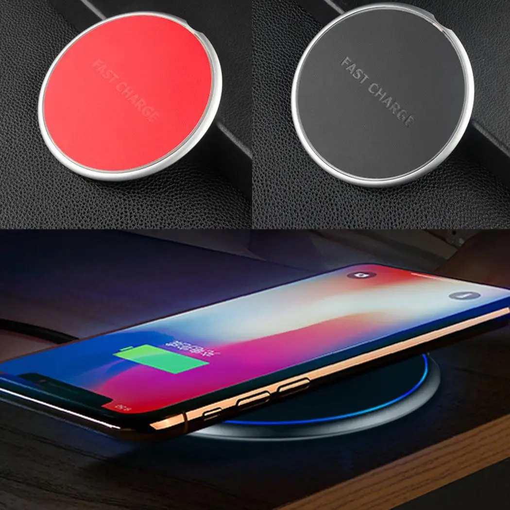 Универсальное Ультра тонкое Беспроводное зарядное устройство Qi совместимо с