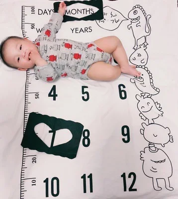 D-100x100cm Детский игровой коврик, 5 стилей, мультяшный милый Многофункциональный Детский ковер, детский коврик, детское одеяло, банное полотенце, Скандинавская детская кровать, реквизит для фотосессии - Цвет: D-100x100cm