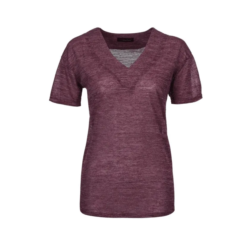 New Fashion V-neck T Shirt Women Sports Basic Female TShirt Summer Solid Sexy Cotton Loose Thin Tops C260 | Женская одежда