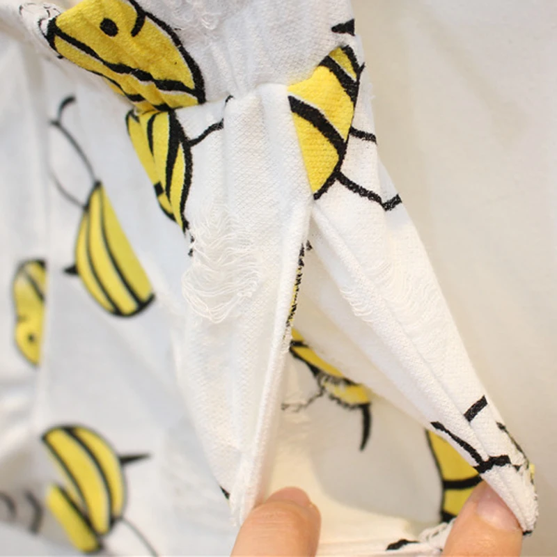 2017 лето дети Корейской версии люкс прекрасный пчелка сломал отверстие с коротким