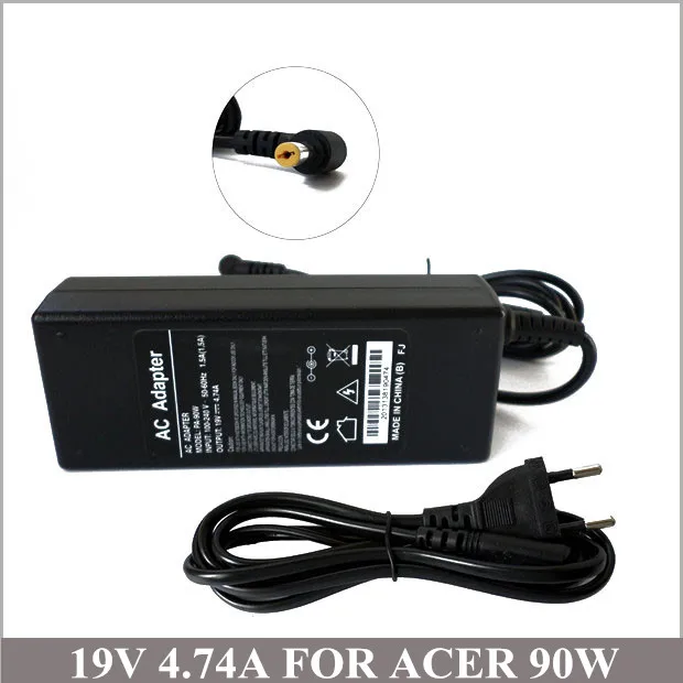19V 4.74A 90W новое зарядное устройство с зарядным устройством для ноутбука Acer Aspire 5750