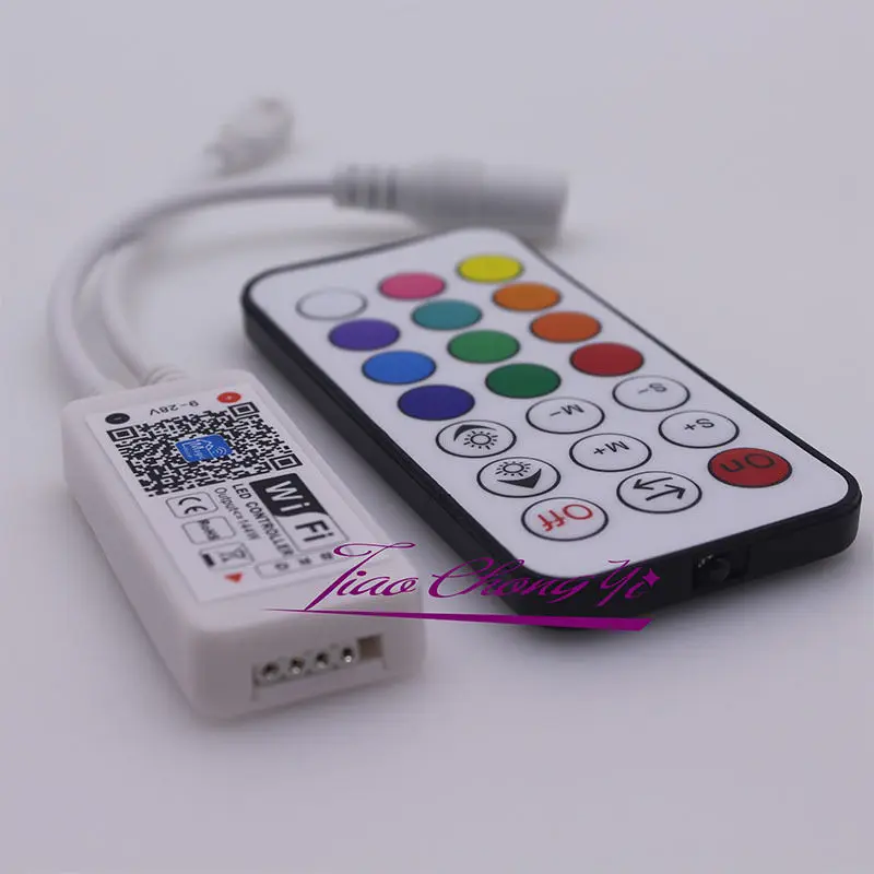 9-24 в WiFi светодиодный RGB контроллер с RF 21key для светодиодной ленты 5050 | Лампы и