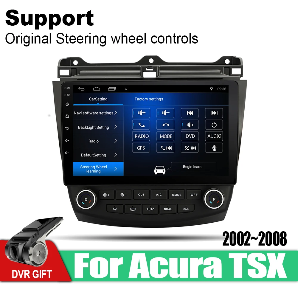 ZaiXi Android автомобильный gps мультимедийный плеер для Acura TSX 2002~ 2008 автомобильный навигатор Радио Видео Аудио Автомобильный плеер WiFi Bluetooth