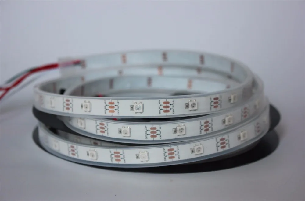 Индивидуальная адресная белая печатная плата 5 м/лот DC5V WS2812B led pixel srip IP67 30 шт. WS2812B/M