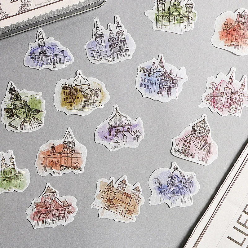 40 шт./компл. креативный мини бумажный стикер Ван Гога монета Украшение DIY Ручная