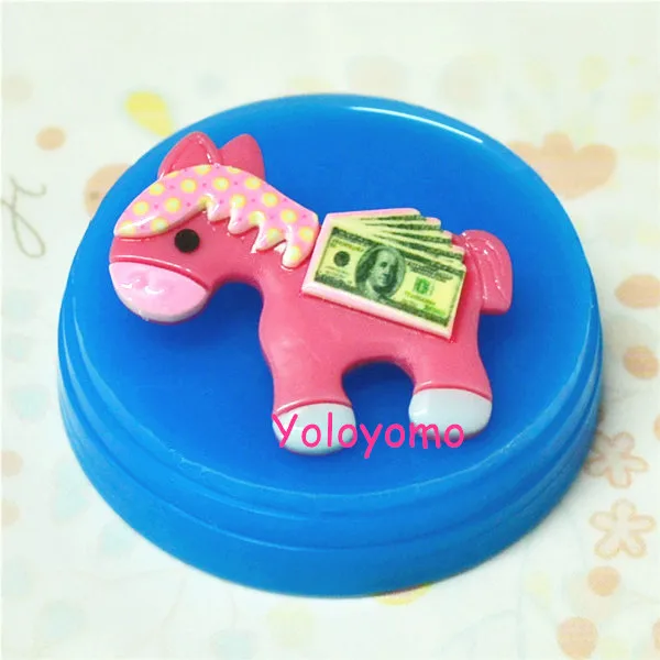 Бесплатная доставка D053YL лошадь гибкий силиконовый росту формы фондант Gumpaste мини