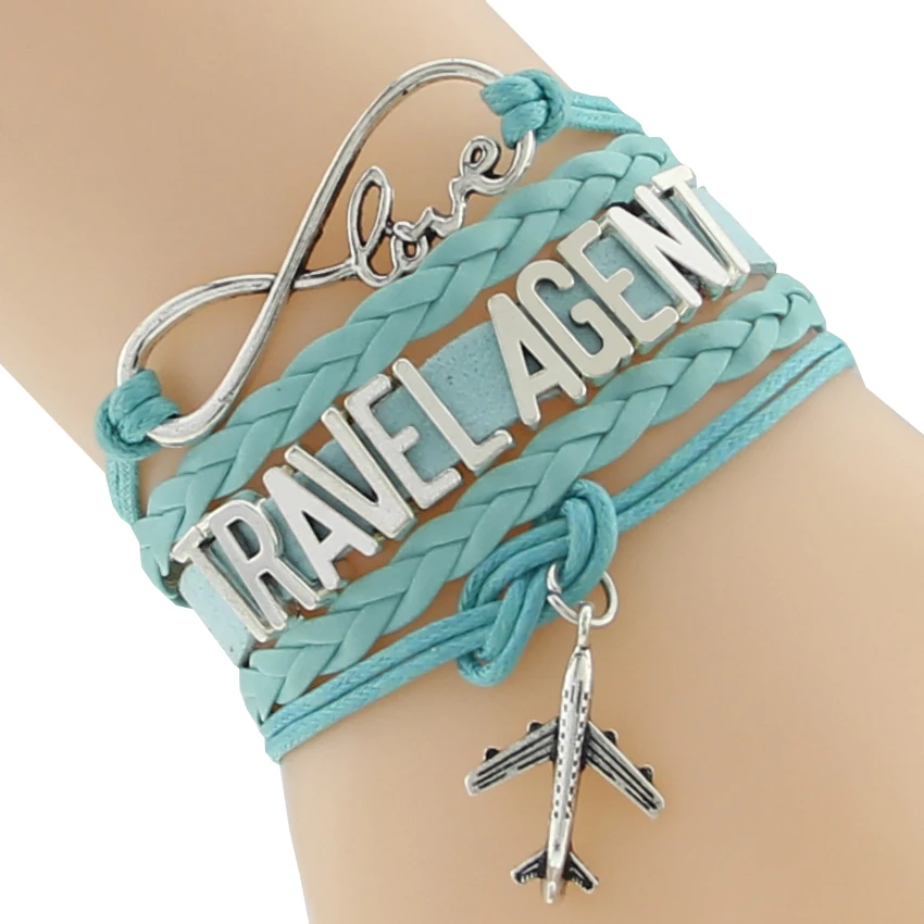 2016 новая мода Бесконечность Любовь Путешествия браслеты браслет ручной работы