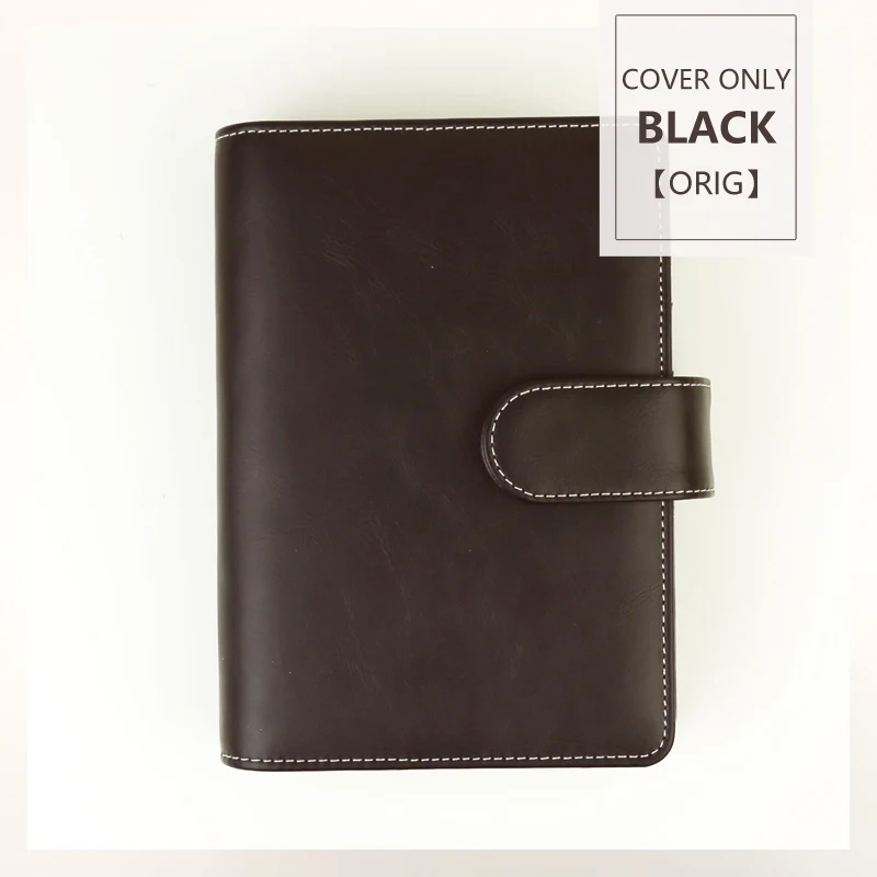 BLACK (COVER ONLY) MyPretties спокойной Binder Тетрадь a5 a6 планировщик Журнал Повестка DIY ретро Организатор школьные канцелярские - Цвет: BLACK (COVER ONLY)