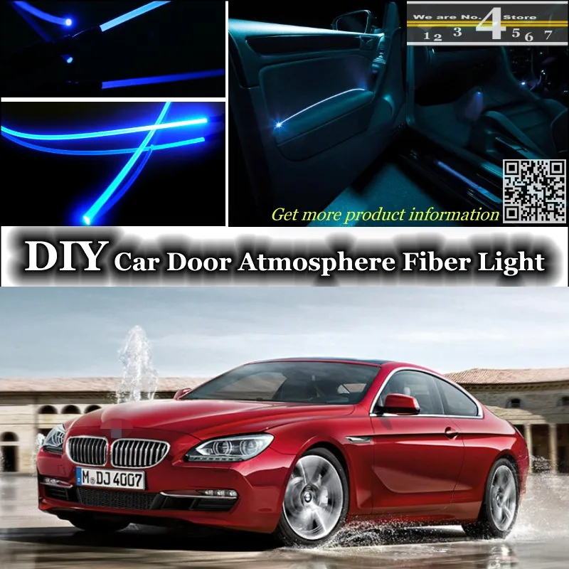 Для BMW 6 M6 F12 F13 внутренний окружающий свет тюнинг атмосферное волоконно