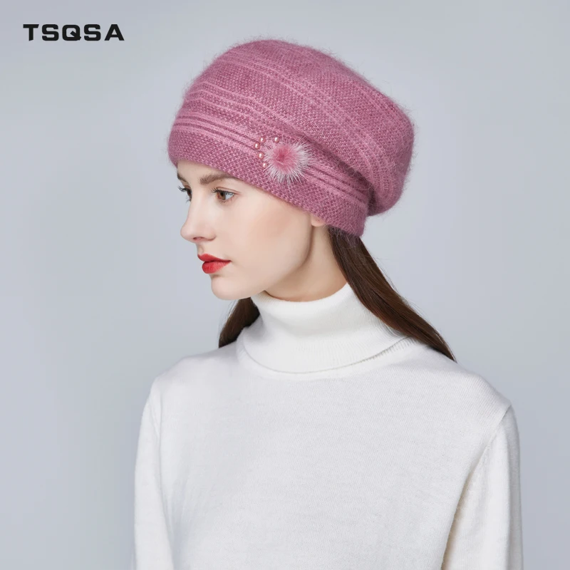 TSQSA Осень Зима Шапки Для Женщин 2019 Новый Теплый Фирменный Повседневная Высокое