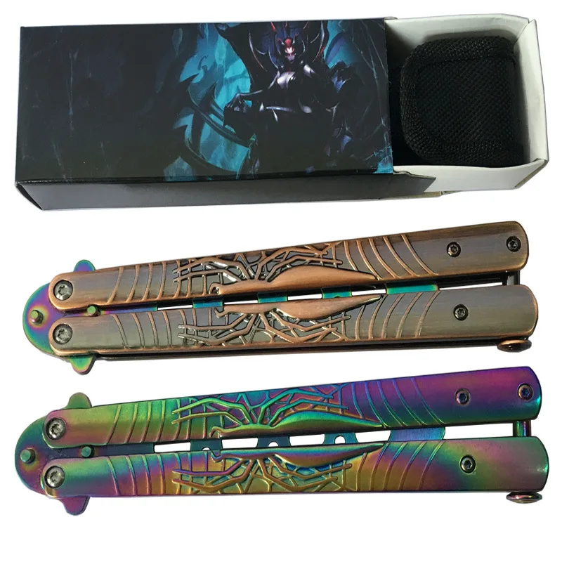 1 шт. Новый тренировочный нож балисонг бабочка инструмент складной не острый