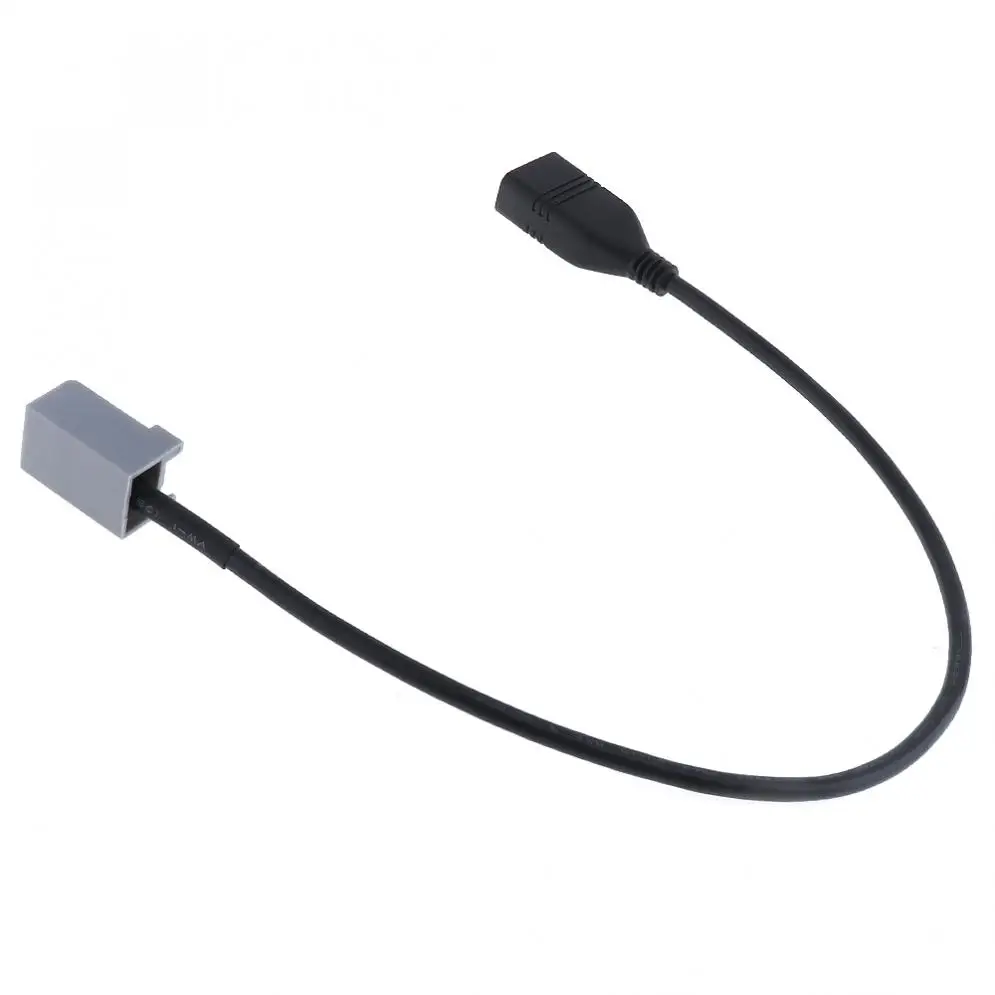 Черный Автомобильный кабель 12 В с USB на MP3 адаптер передачи данных разъемом для Honda