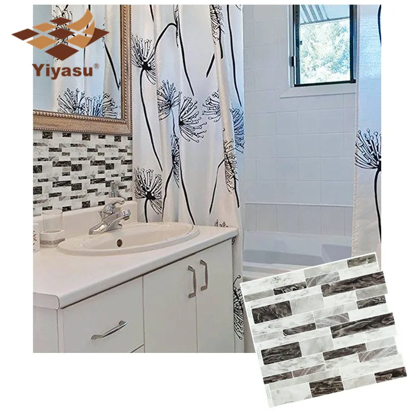 Самоклеящаяся мозаичная плитка Backsplash настенная наклейка легкая сделай сам кухня