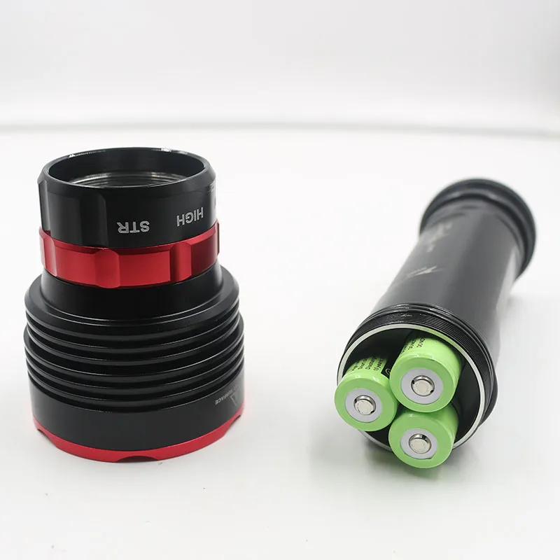 Z40 DX5s 5Led Дайвинг фонарик светодиодный XM-L2 U3 Водонепроницаемый фонарь с 3 режимами выполняется 6*18650 Батарея 15600 мАч лампы под водой 80 м