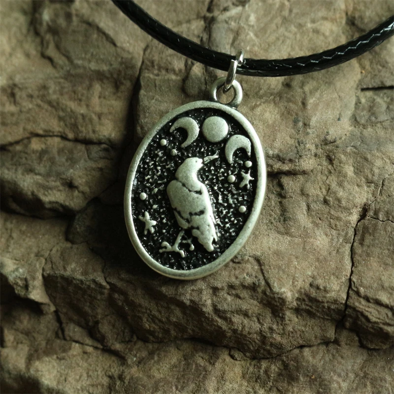 1 шт. винтажное ожерелье с птицами Ворон в Луне | Украшения и аксессуары