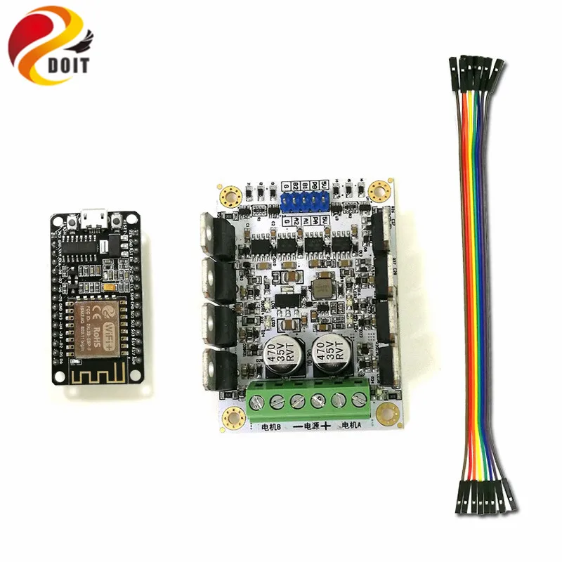 DOIT C300 умный робот шасси автомобиля контролируется Android и iOS телефон на основе Nodemcu