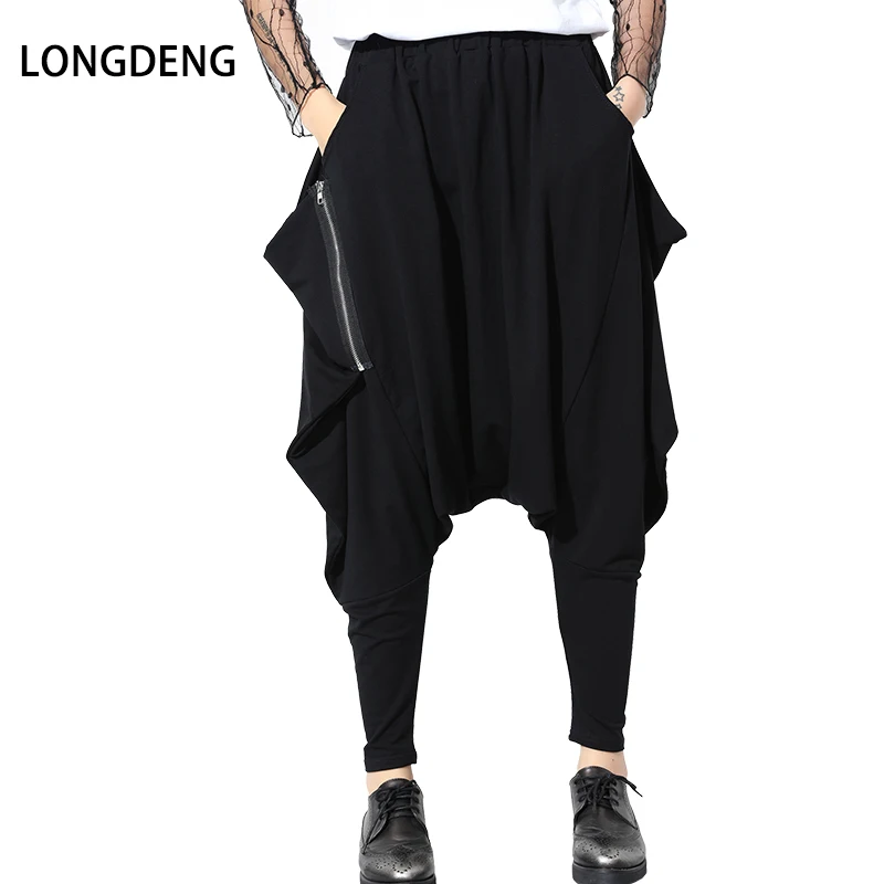 2019 осень зима модные черные однотонные Drawstring Карманы повседневные свободные для