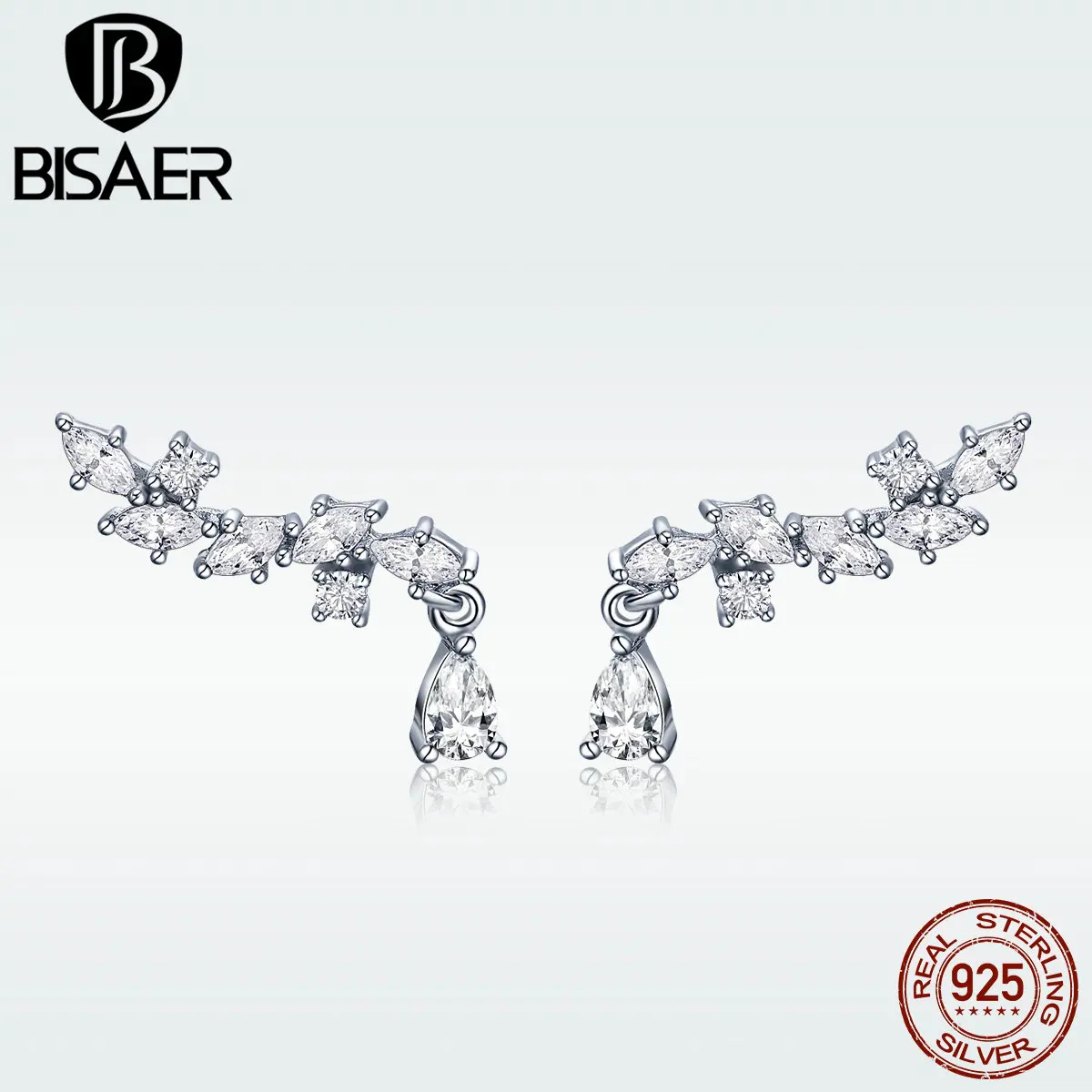 Серьги с голубыми глазами, 925 пробы, серебряные, синие, CZ, перья, кисточки, Guardian Eye, висячие серьги, женские богемные серебряные ювелирные изделия GXE385