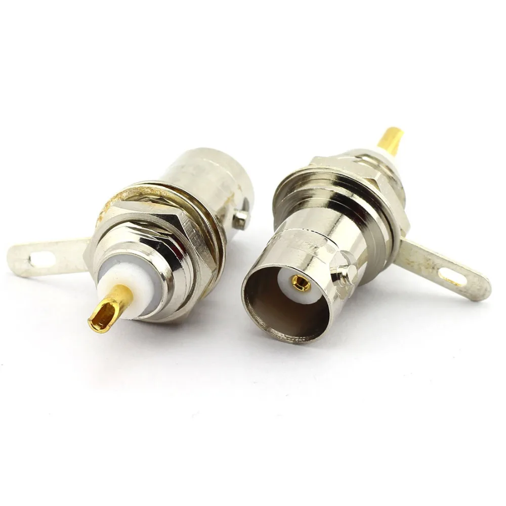 Гнездовой разъем BNC с гайкой для припоя коаксиальный адаптер|mount connector|l connectormount