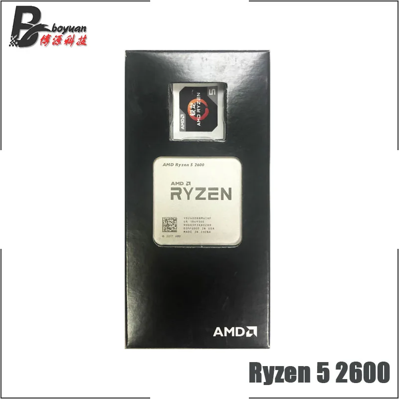 Четырехъядерный процессор AMD Ryzen 5 2600 R5 3 4 ГГц YD2600BBM6IAF Socket AM4 New и с