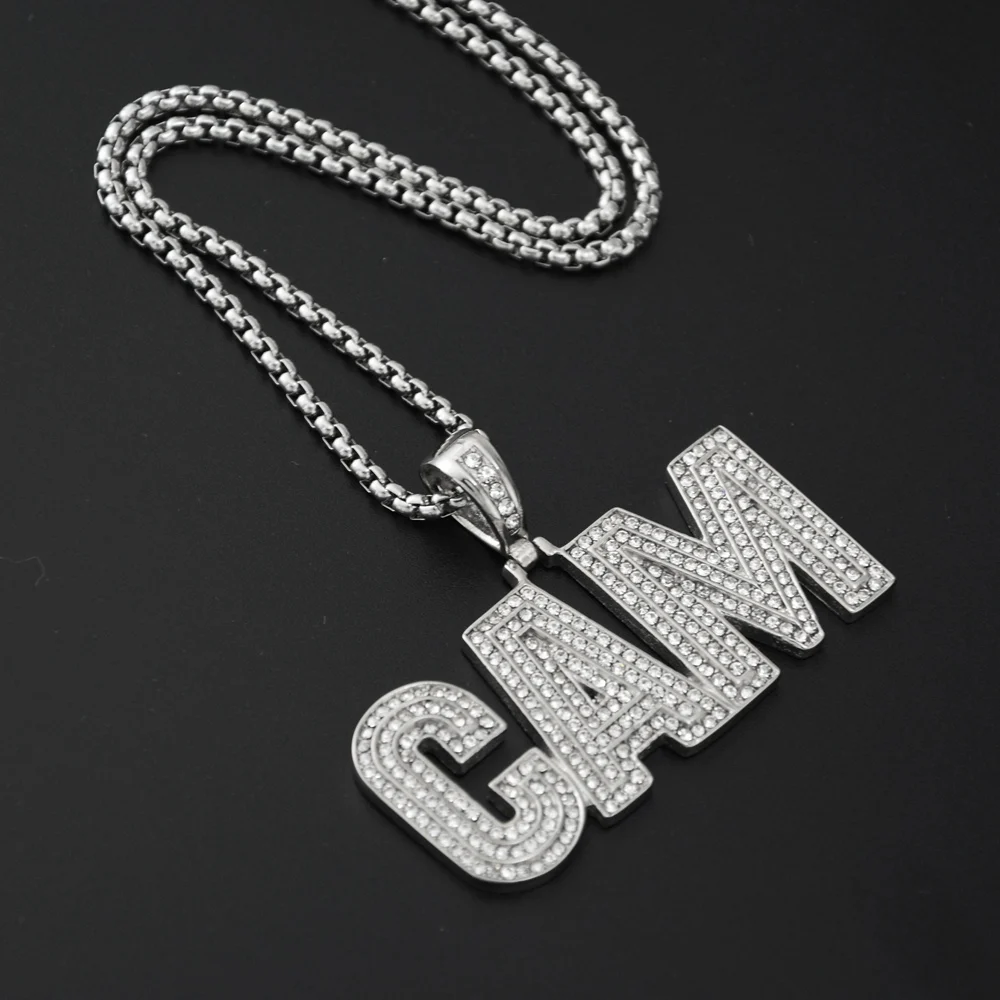 2019 Новинка Goofan хип-хоп алмазные буквы кулон ожерелье высокое качество