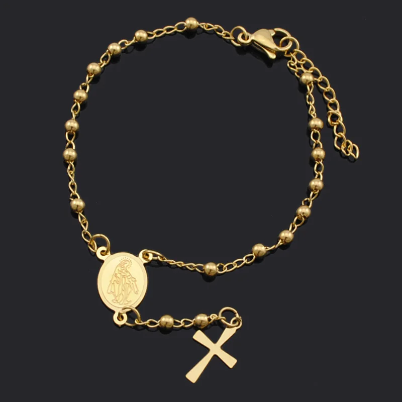 ATGO высокое качество четки браслет Женские аксессуары из нержавеющей стали