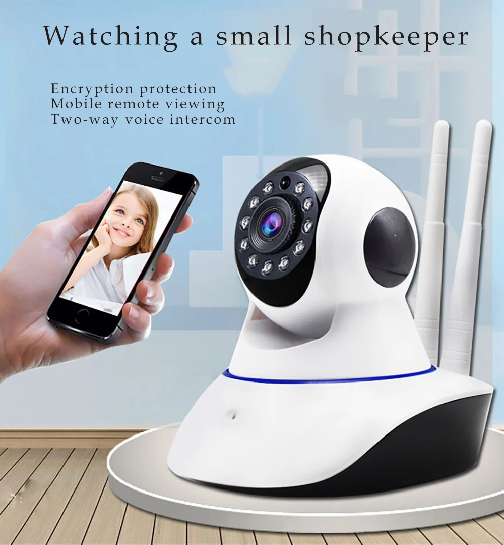 Беспроводная IP камера видеонаблюдения V380 с Wi Fi и записью звука|Камеры