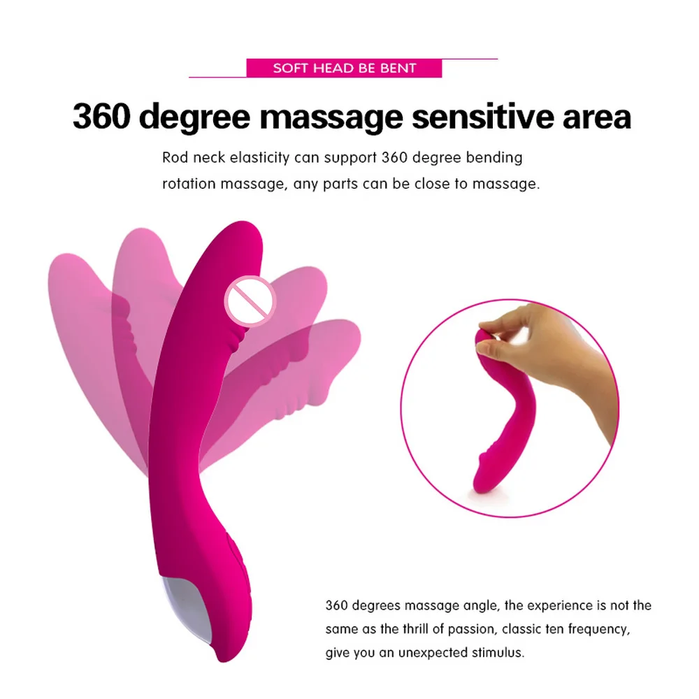 Multi Speed Clitorial Vibrator Dildo 10 Modes Masturbator Sex Toy for Woman Vagina Massager Intimate Toys Adults | Красота и здоровье