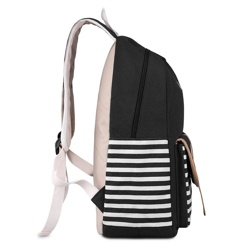 MUQGEW повседневные школьные сумки для девочек подростков usb Модный Полосатый