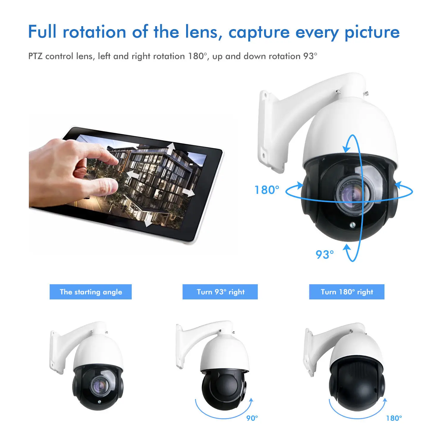 36X зум Sony CMOS HD TVI PTZ функции панорамирования наклона и Скорость купол Камера 1080P CCTV