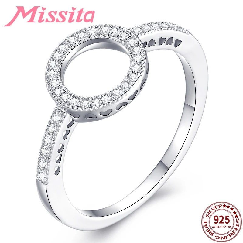 MISSITA 2019 Новое модное элегантное круглое круглые кольца на пальцы для женщин с