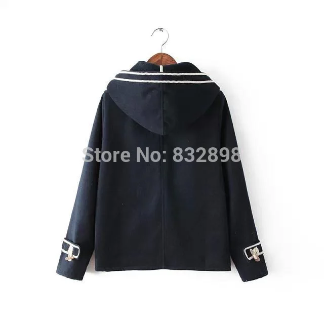 Зимнее пальто в морском стиле высококачественное теплое зимнее зимние для