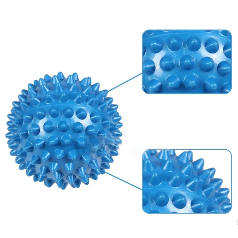 1 шт. 90 мм мяч для йоги голубой цвет Шипованный Массажный тела руки ноги
