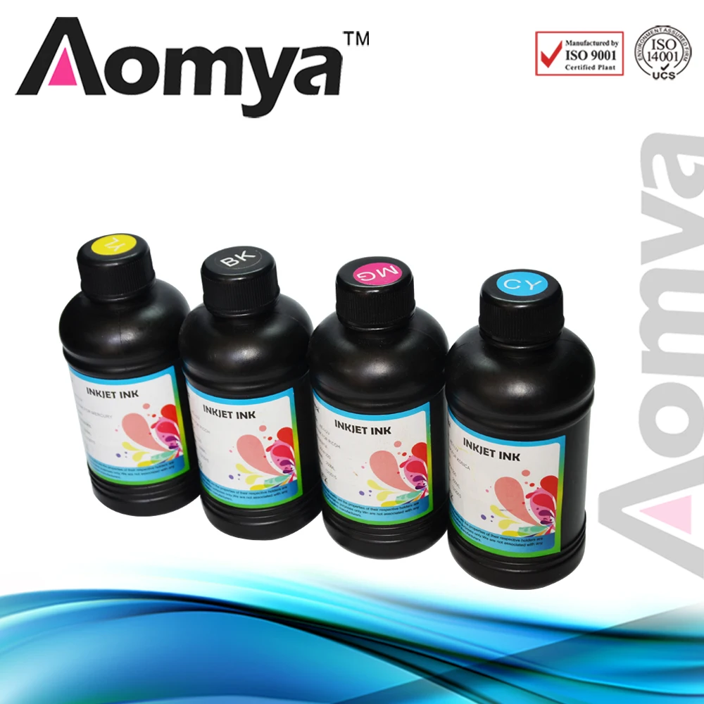 Combile распродажа! Печать на мягкий материал 250 мл * 4 Цвет Гибкая UV LED Чернила +
