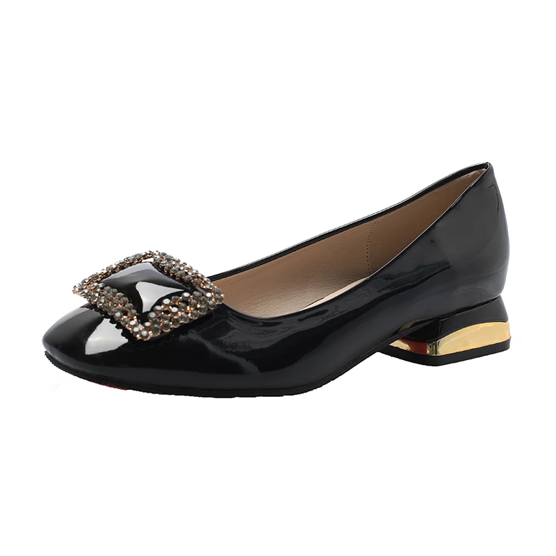 Женские лакированные туфли лодочки розовые из лакированной кожи на высоком