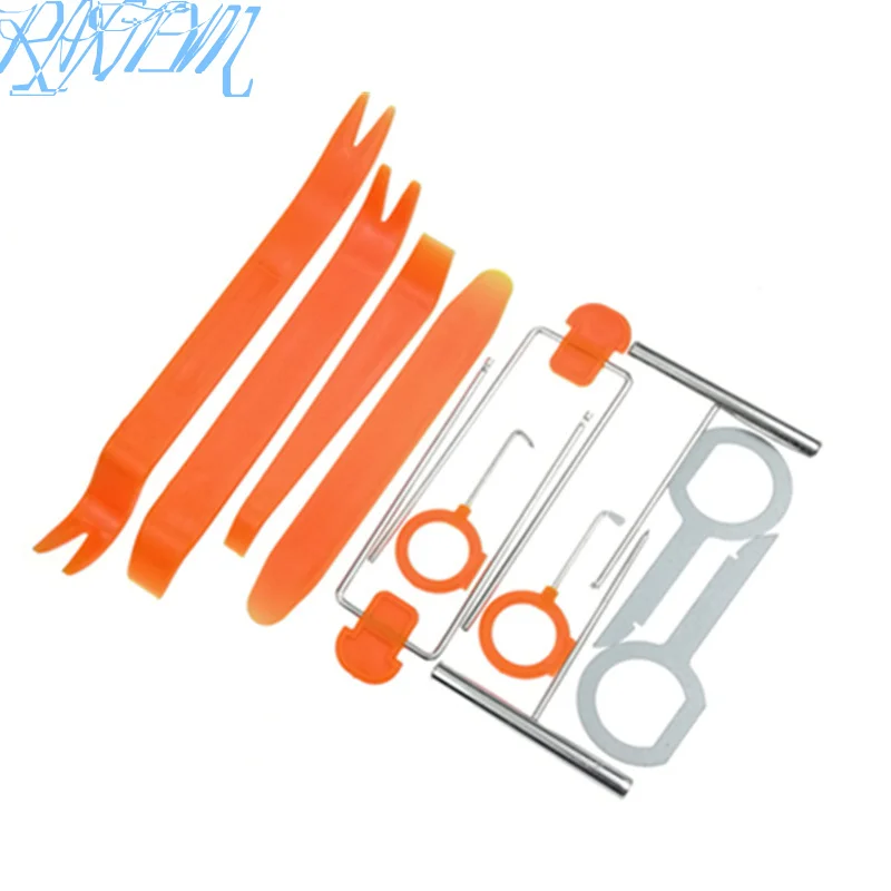 

12 pcs/Set Auto Pry Open Tool Kit Car Radio Door Clip Panel Kit For Skoda Rapid Octavia A5 RS A7 Yeti Fabia Scout Superb Citigo