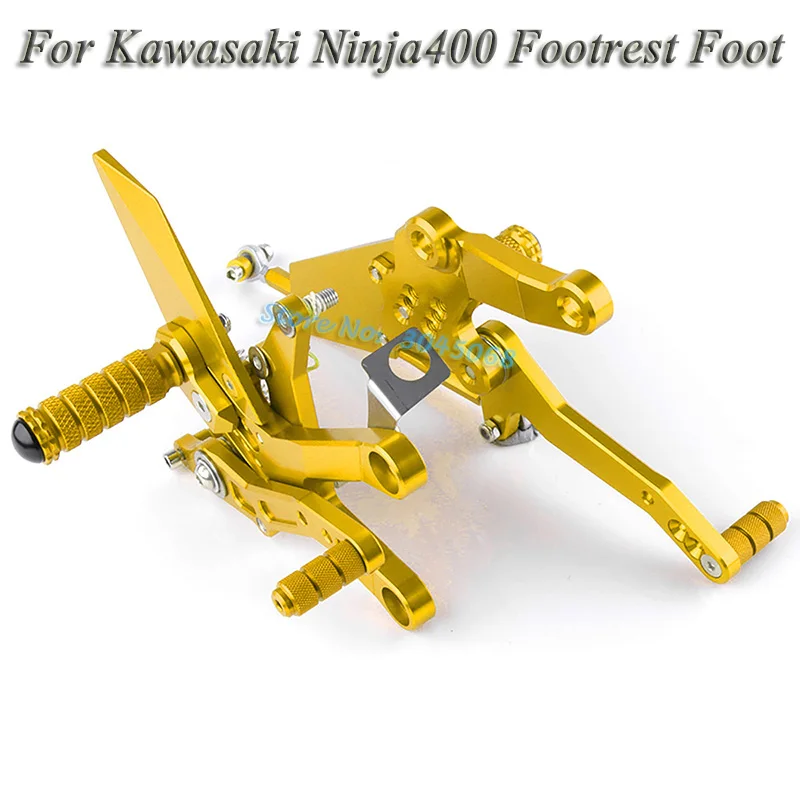 CNC для Kawasaki Ninja400 Ninja 400 аксессуары для мотоциклов CNC Алюминиевые Регулируемые задние наборы Rearset подножка колышки для ножных опор 18
