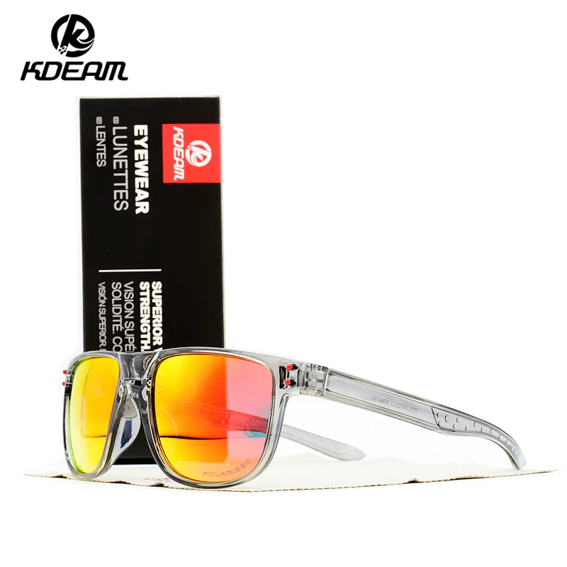 Мужские классические солнцезащитные очки KDEAM поляризационные спортивные