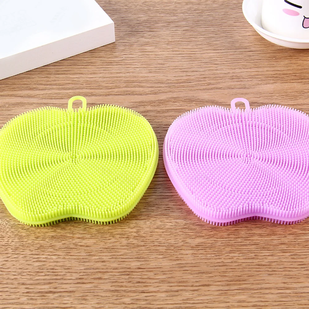 Hot Sale Silicone Dish Bowl Cleaning Brush Scouring Pad Pot Pan Wash Brushes Cup Mat Placemat Kitchen Washing Tool | Дом и сад