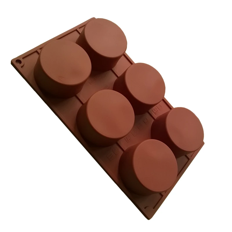 1 шт. инструмент для выпечки силиконовые формы 6-Полость форма для мини-тортов мусс пресс-форм Колонка Форма пудинга с антипригарным покрытием легким спуском воды