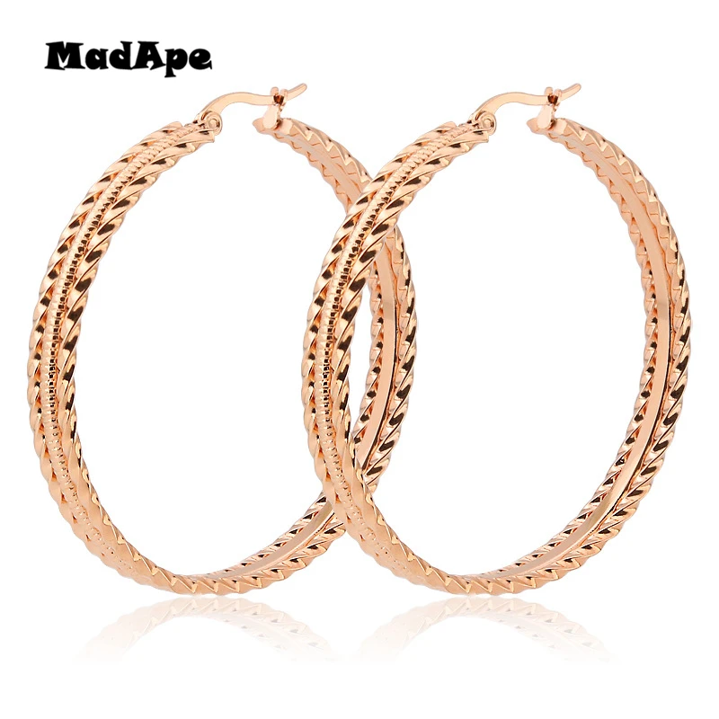 MadApe новый стиль большие золотые/Серебристые/черные/розовые цвета