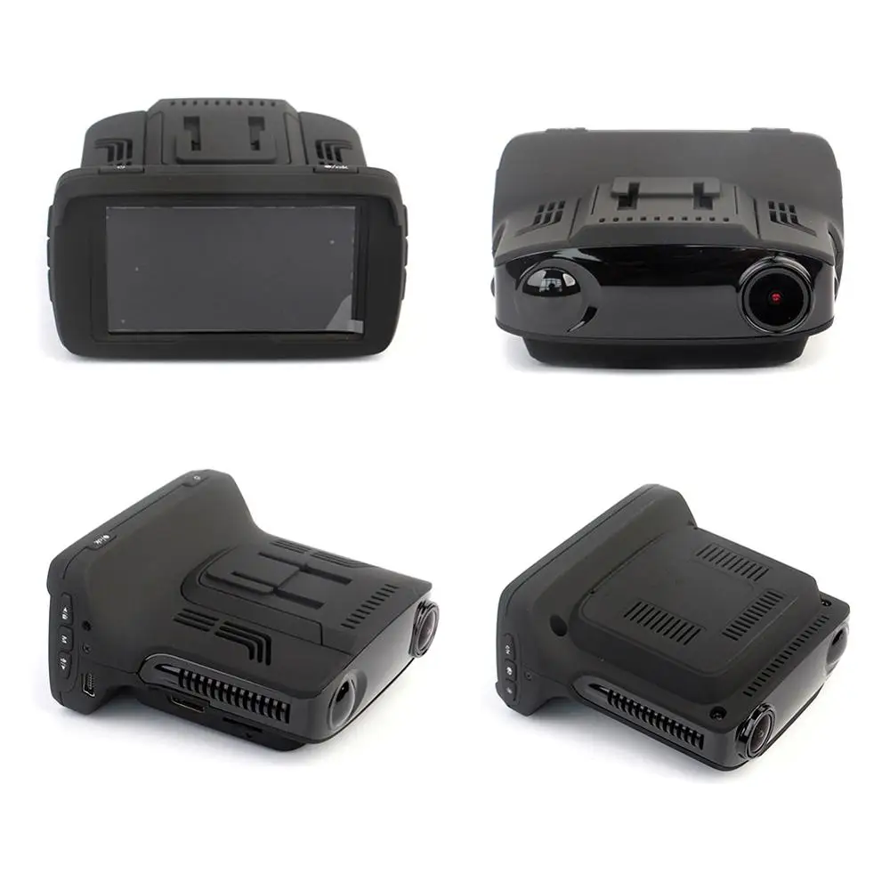 2019 Новый Автомобильный видеорегистратор радар детектор gps 3 в 1 HD1296P угол 170