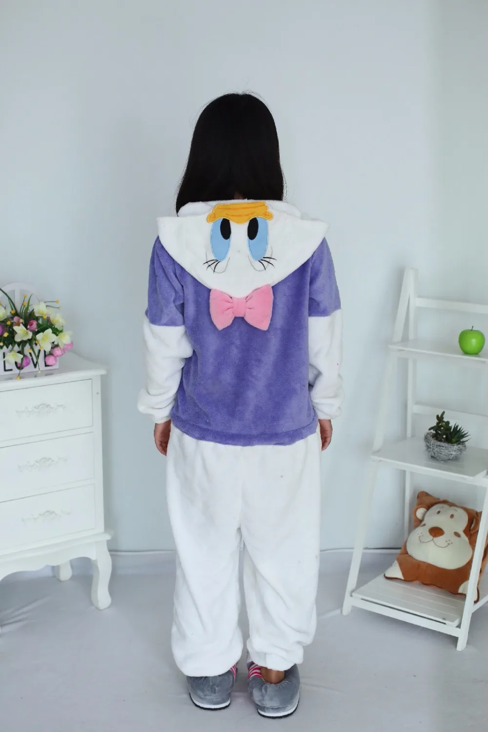 Пижама для взрослых женщин и девочек с изображением животных из мультфильма