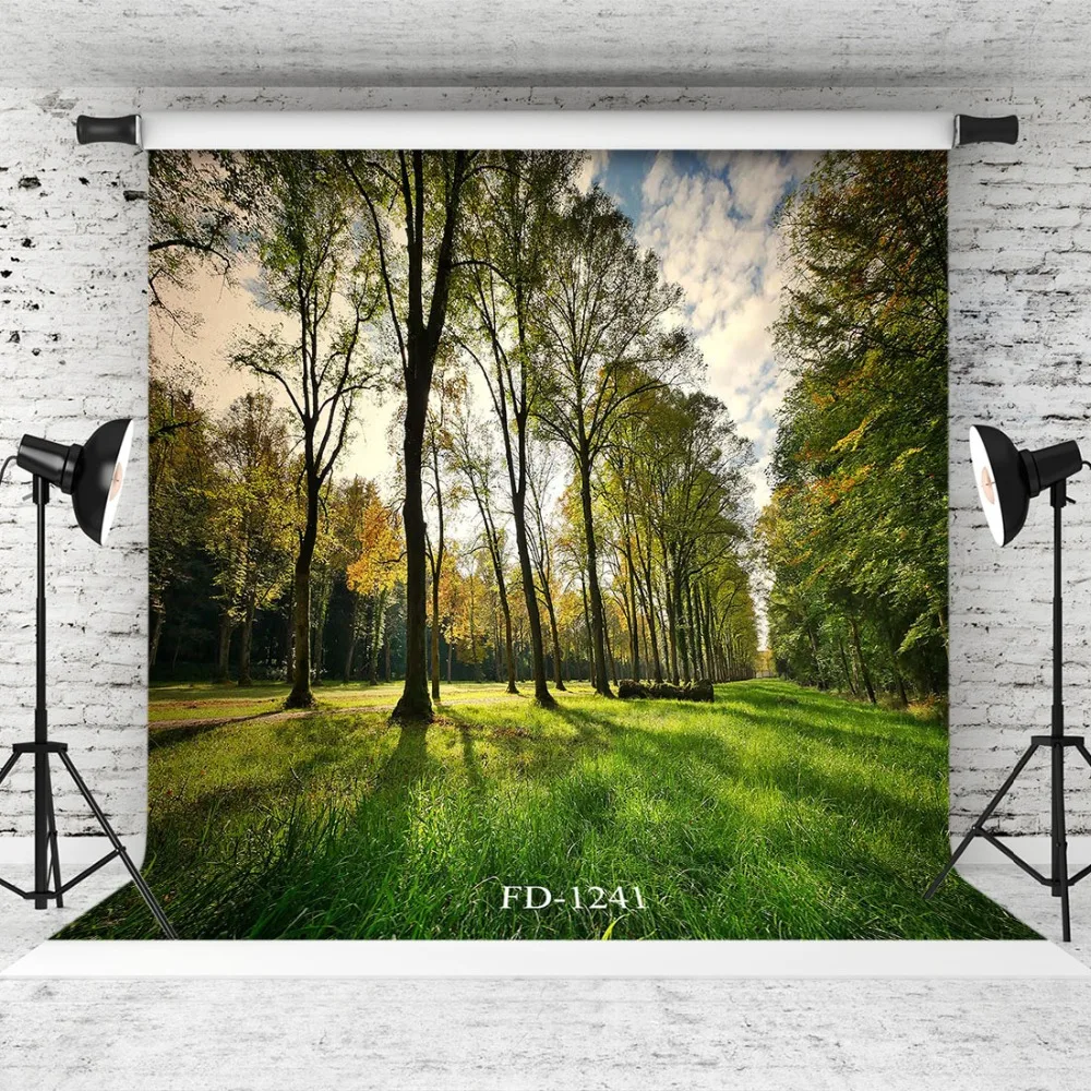 

Фон для фотосъемки с изображением леса солнечного света для фотостудии для детей и детей, виниловый тканевый фон для студийной фотосъемки