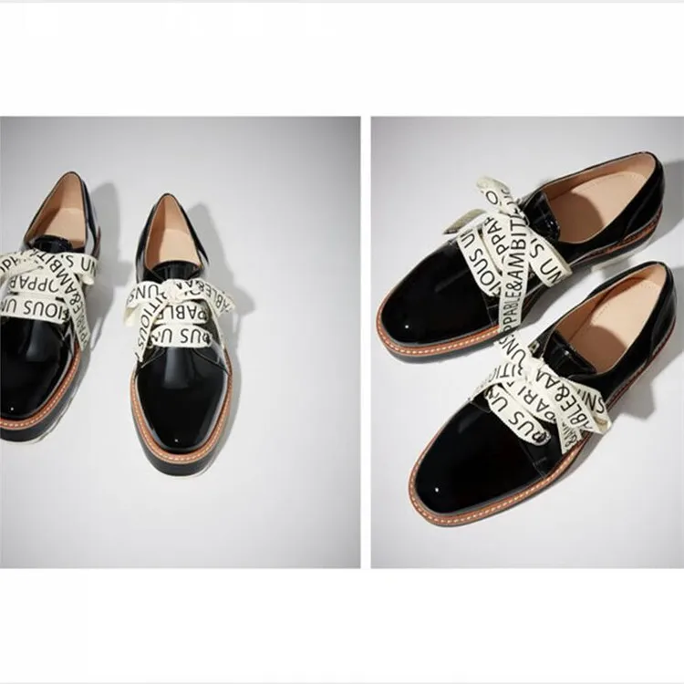 Женская обувь 18 Новинка осени студенческий стиль Ретро толстая на платформе